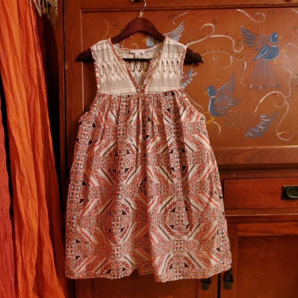 Made for impulse  Crochet/Cotton Baby Doll Dress L